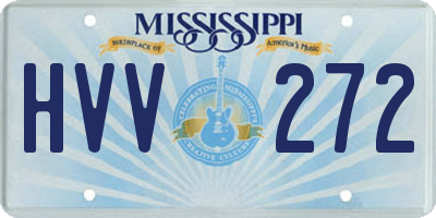 MS license plate HVV272