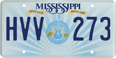 MS license plate HVV273