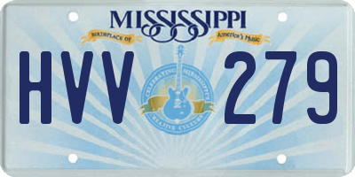 MS license plate HVV279