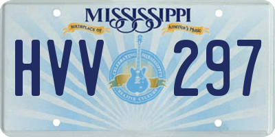 MS license plate HVV297