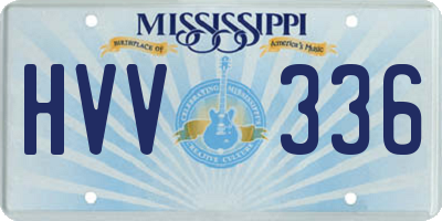 MS license plate HVV336