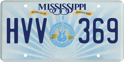 MS license plate HVV369