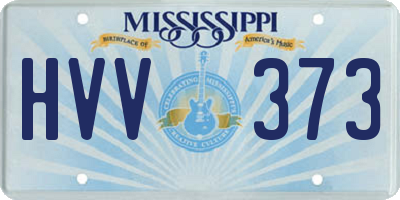 MS license plate HVV373