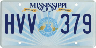 MS license plate HVV379