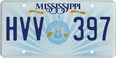 MS license plate HVV397