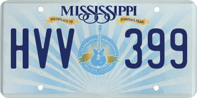 MS license plate HVV399