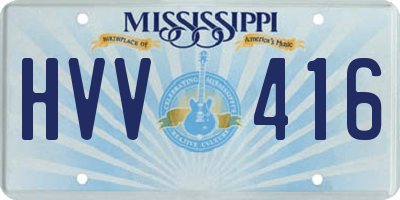 MS license plate HVV416