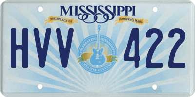 MS license plate HVV422