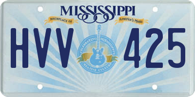 MS license plate HVV425