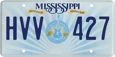 MS license plate HVV427