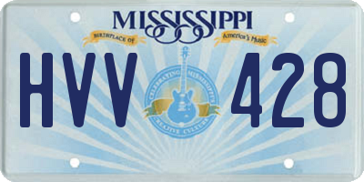 MS license plate HVV428