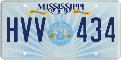 MS license plate HVV434