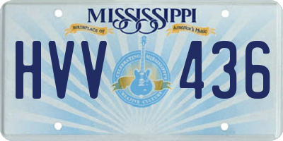 MS license plate HVV436