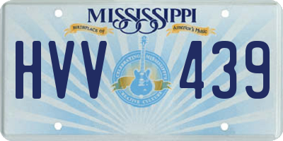 MS license plate HVV439