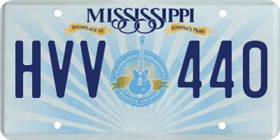MS license plate HVV440
