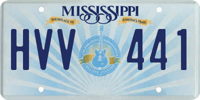 MS license plate HVV441