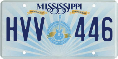 MS license plate HVV446