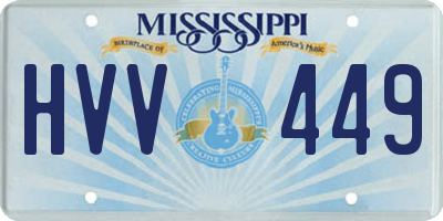 MS license plate HVV449