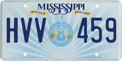 MS license plate HVV459