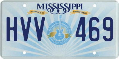 MS license plate HVV469