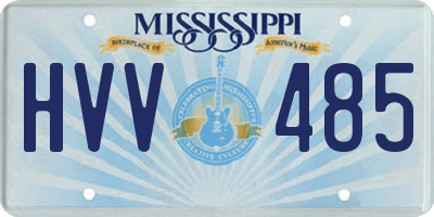 MS license plate HVV485