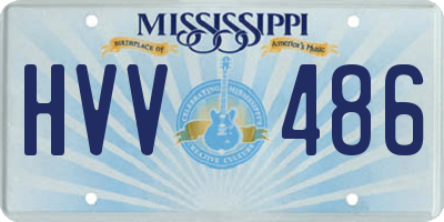 MS license plate HVV486