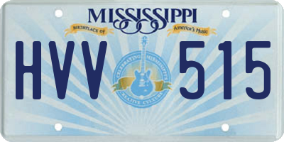 MS license plate HVV515