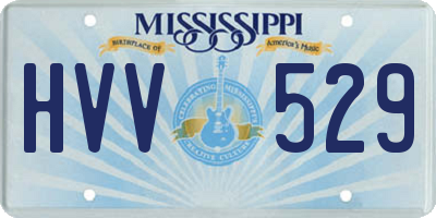 MS license plate HVV529
