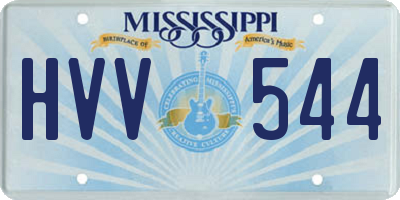 MS license plate HVV544