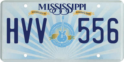 MS license plate HVV556