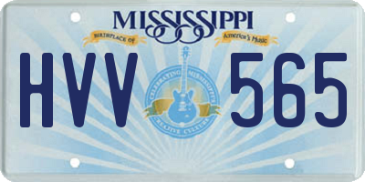 MS license plate HVV565