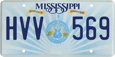 MS license plate HVV569