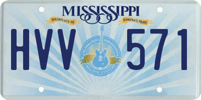 MS license plate HVV571