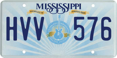 MS license plate HVV576