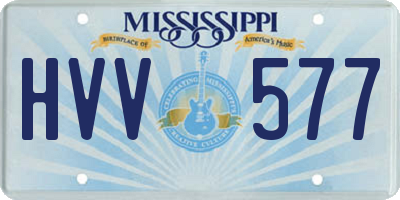 MS license plate HVV577