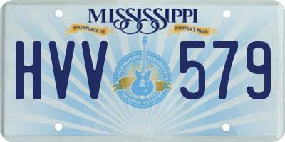 MS license plate HVV579