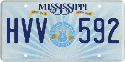 MS license plate HVV592