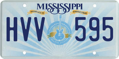 MS license plate HVV595