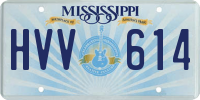 MS license plate HVV614