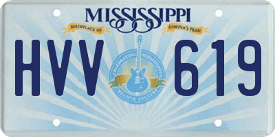 MS license plate HVV619