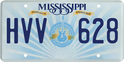 MS license plate HVV628