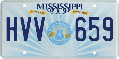 MS license plate HVV659