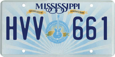 MS license plate HVV661