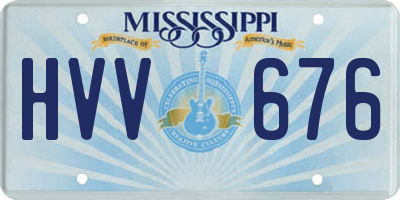 MS license plate HVV676