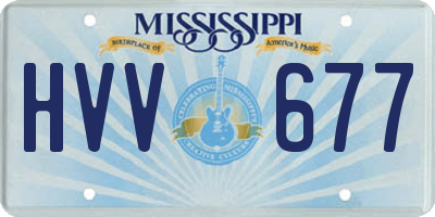 MS license plate HVV677