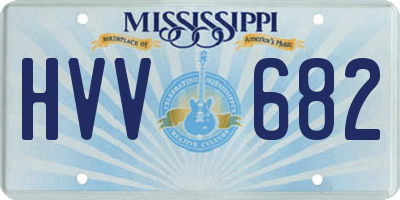 MS license plate HVV682