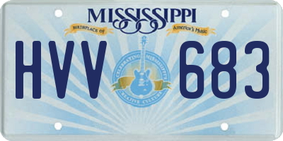 MS license plate HVV683