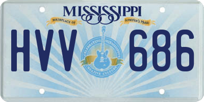 MS license plate HVV686