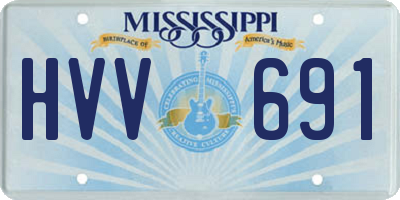 MS license plate HVV691