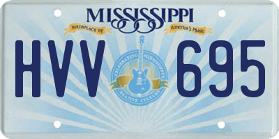 MS license plate HVV695